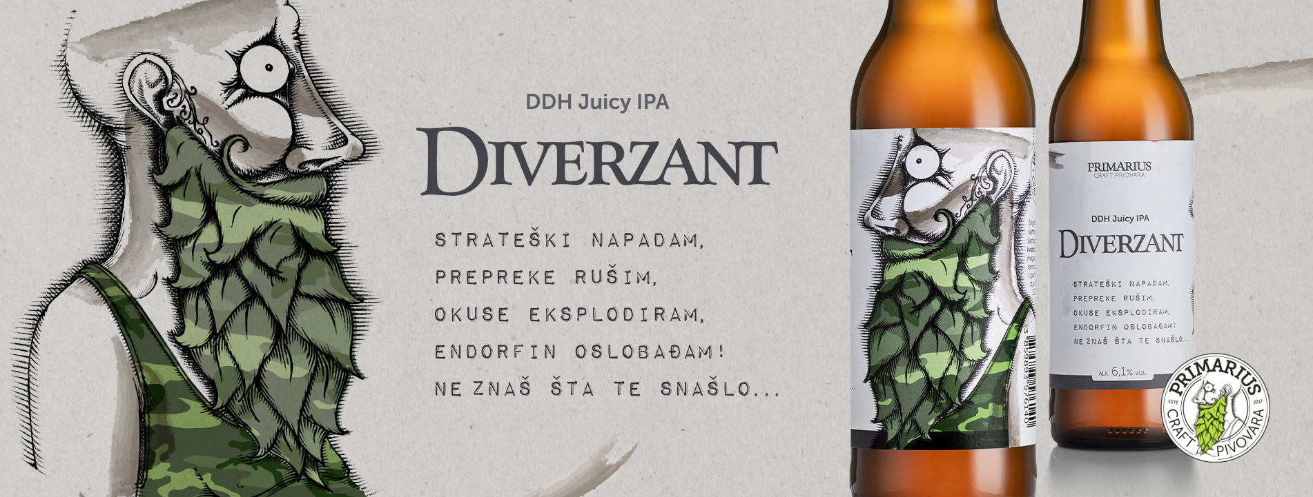 Diverzant slider pivo